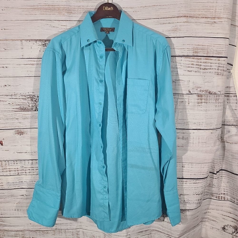 223 - Henri Picard dress shirt - 17.5 36/37- jeweled collar - impressive shirt